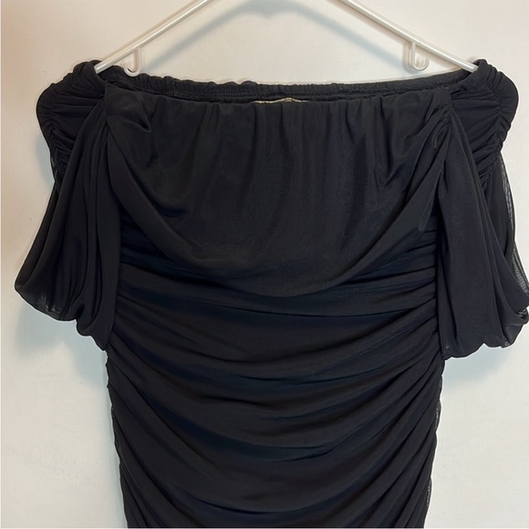 Cameo black ruched strapless bodycon dress - Picture 10 of 13